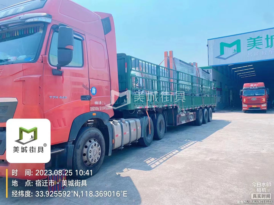 2023.8.28美城街具供應(yīng)大連公交候車亭發(fā)貨記錄